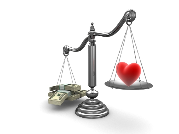 heart versus money